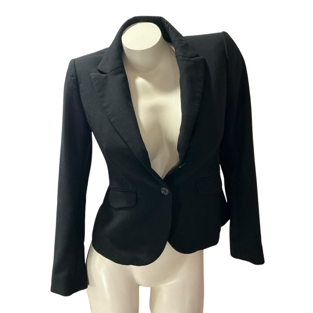 Ann Taylor LOFT Blazer, Jacket Black, Petites OP, Lined Jacket Slightly Stretchy